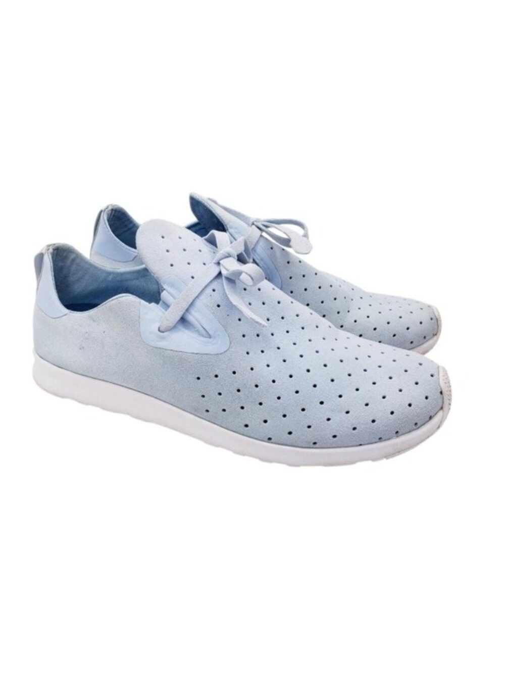 Native Apollo Moc Blue Perforated Microfiber Shoes Sneakers Men's Size 7
